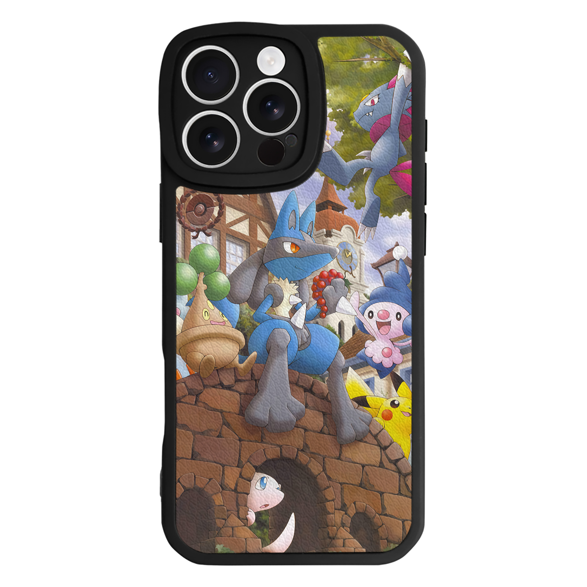 （画像用） ポケットモンスター Pokémon 【iPhone 16シリーズ対応】シリコンスマホケース（レザー調） 材質：シリコン